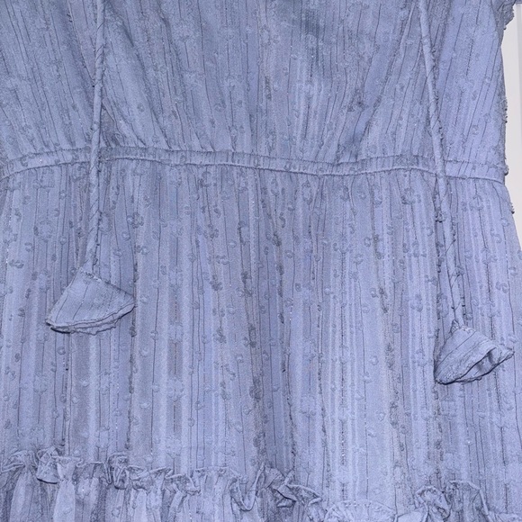 Aqua Sky Blue Ruffled Dress - Picture 9 of 13